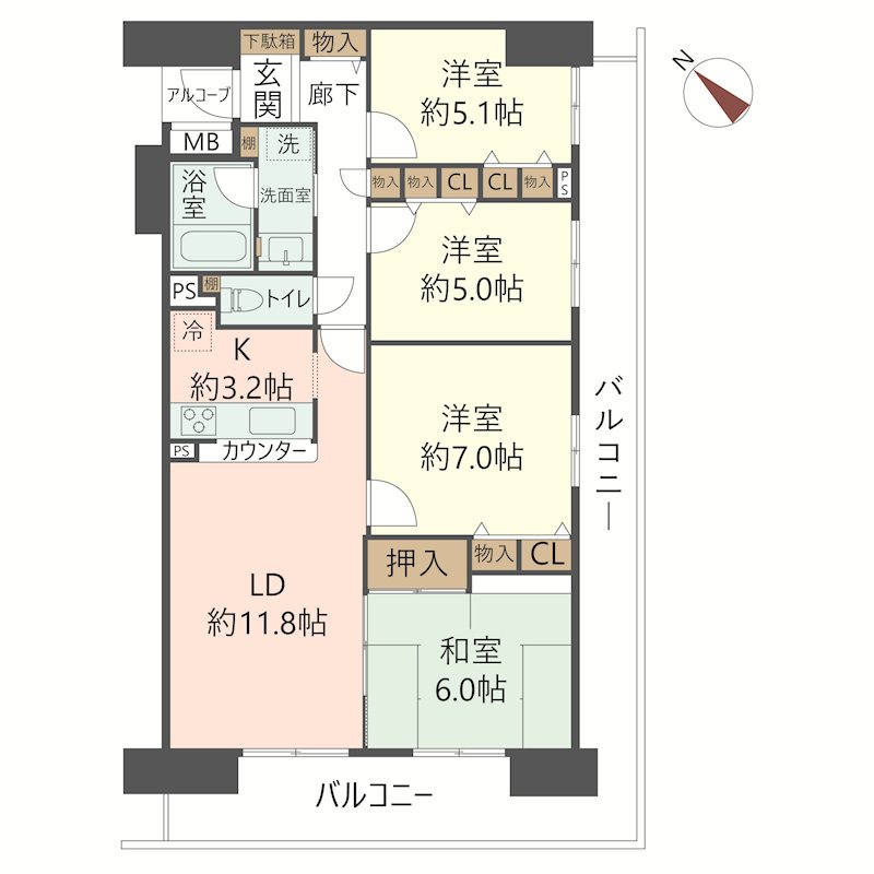 物件の間取り画像