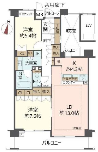 物件の間取り画像