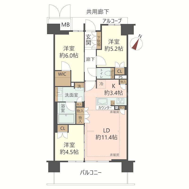 物件の間取り画像