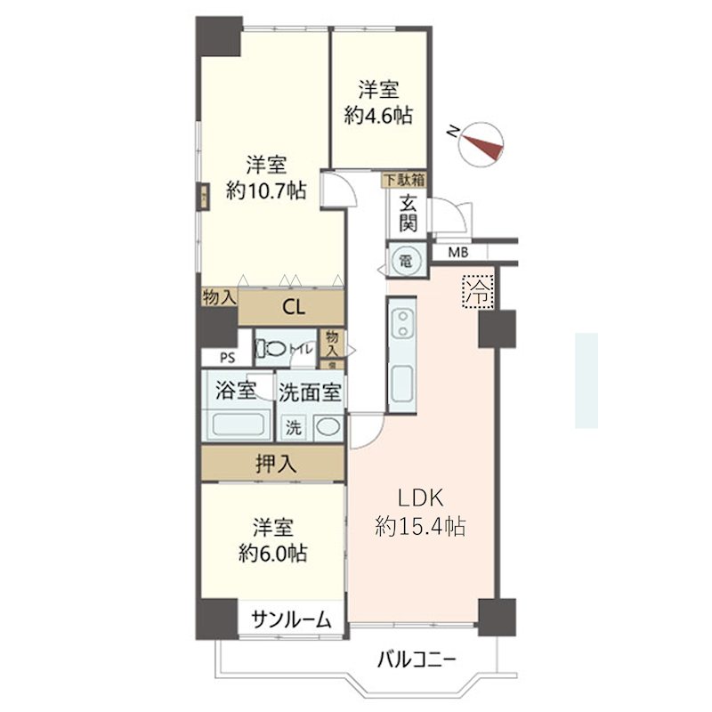 物件の間取り画像