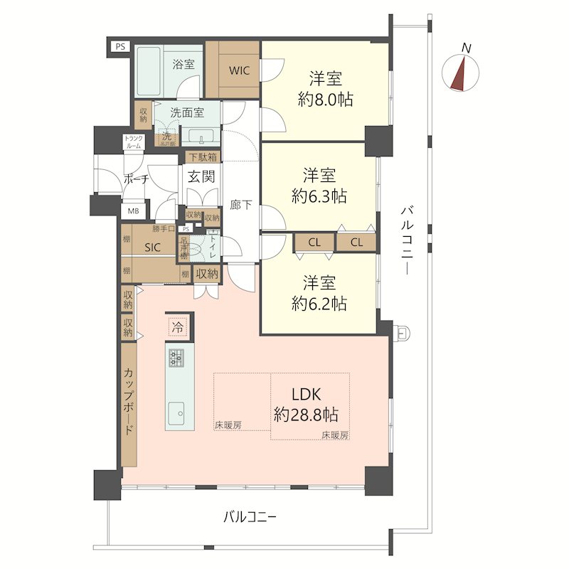 物件の間取り画像