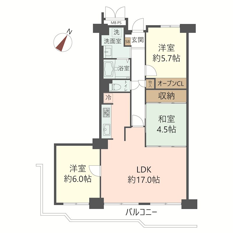 物件の間取り画像