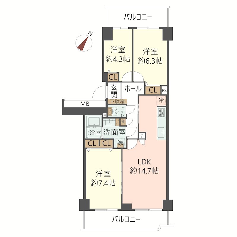 物件の間取り画像
