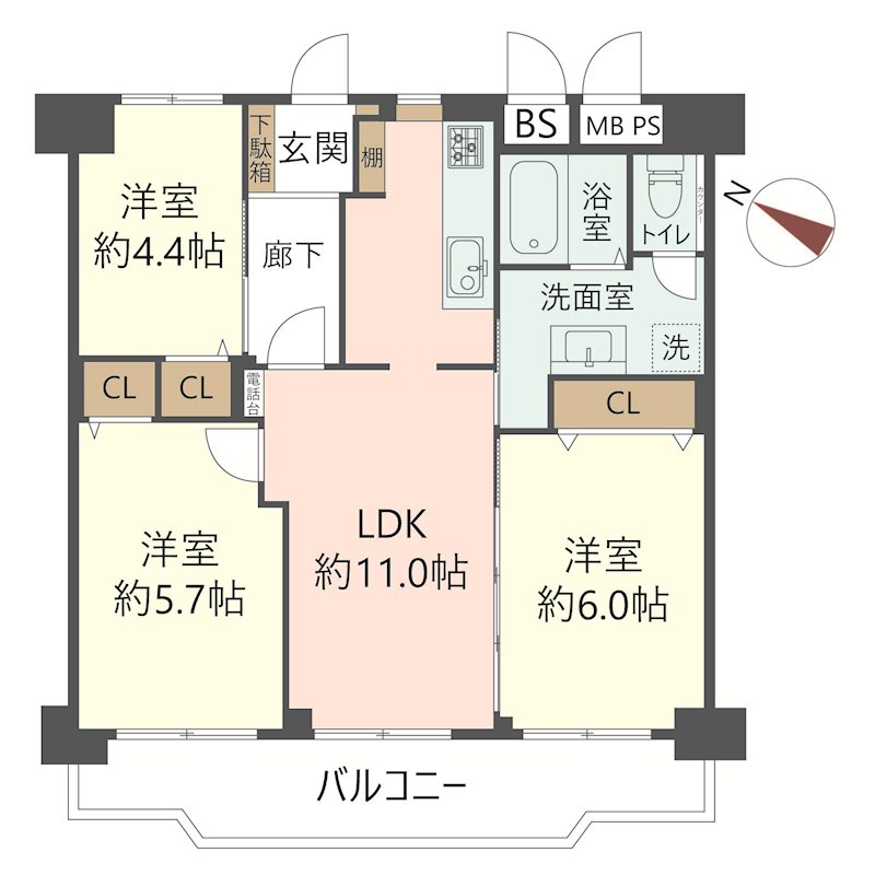 物件の間取り画像
