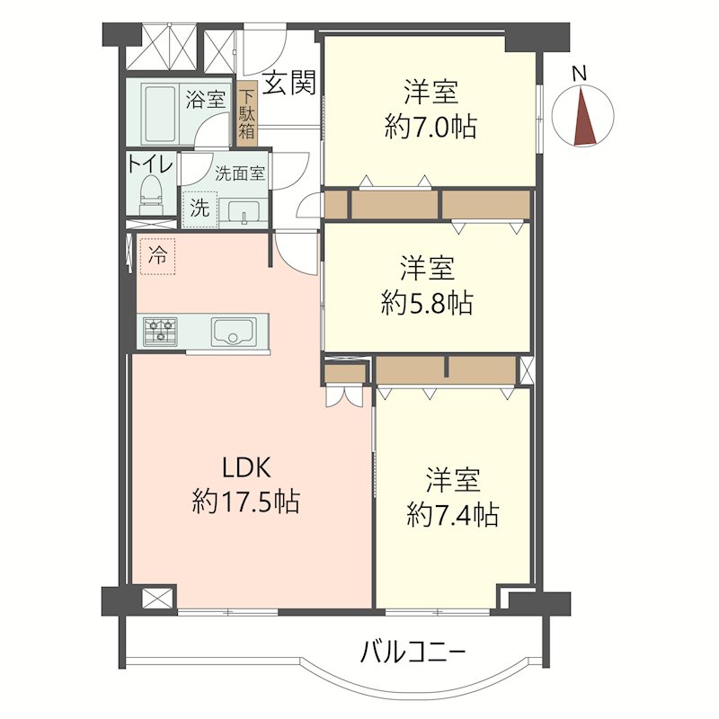 物件の間取り画像