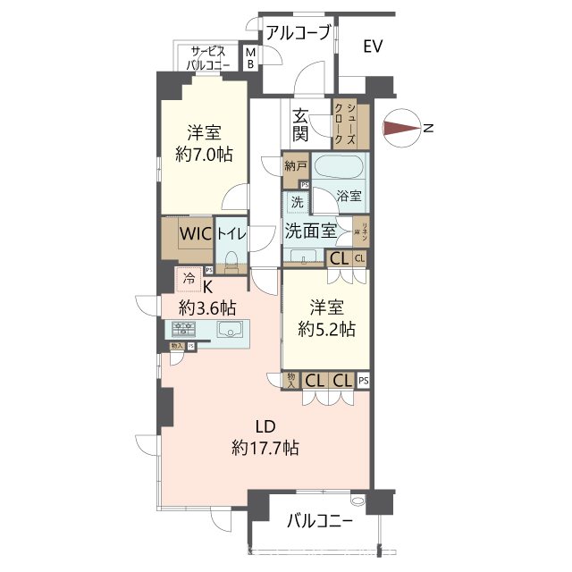物件の間取り画像