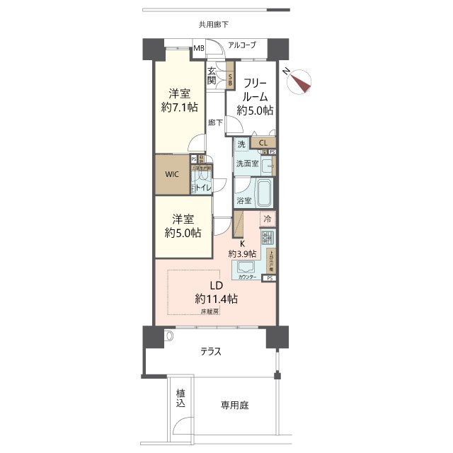 物件の間取り画像