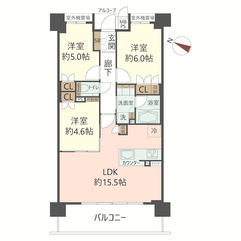物件の間取り画像
