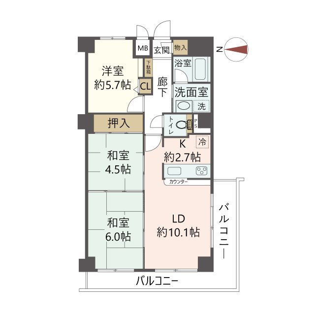 物件の間取り画像