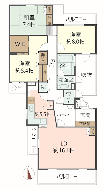 物件の間取り画像