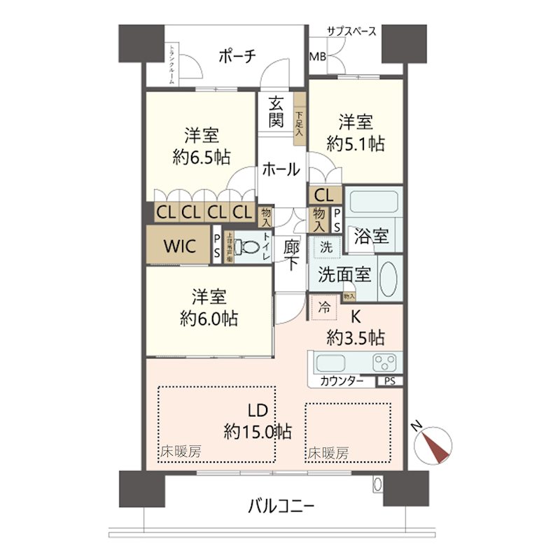 物件の間取り画像