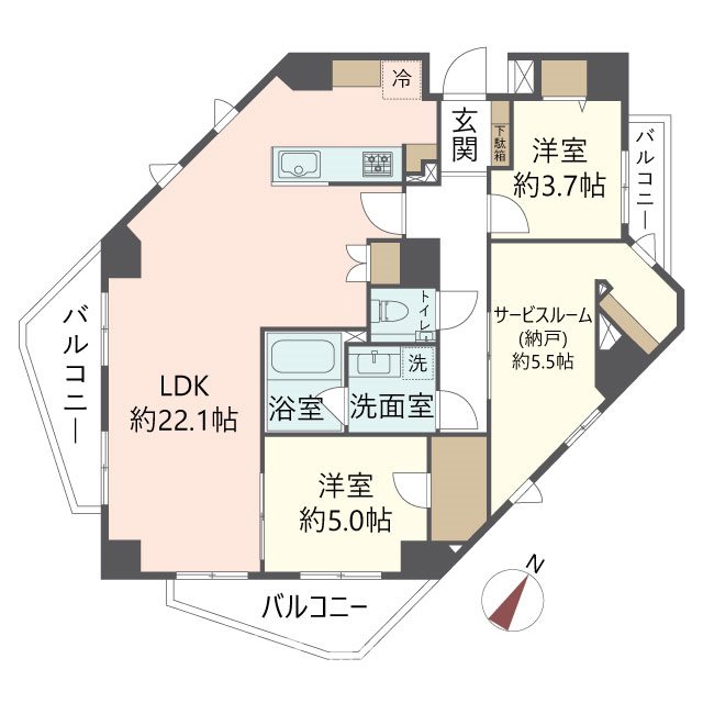 物件の間取り画像