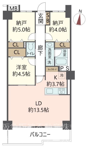 物件の間取り画像