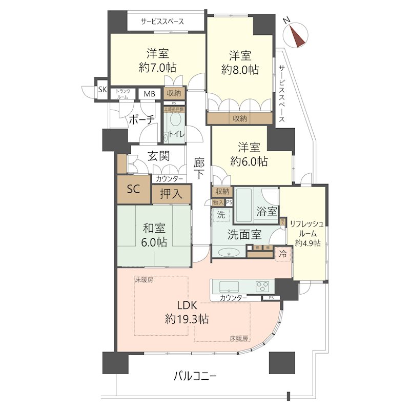 物件の間取り画像