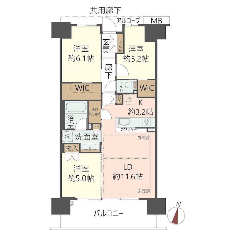 物件の間取り画像