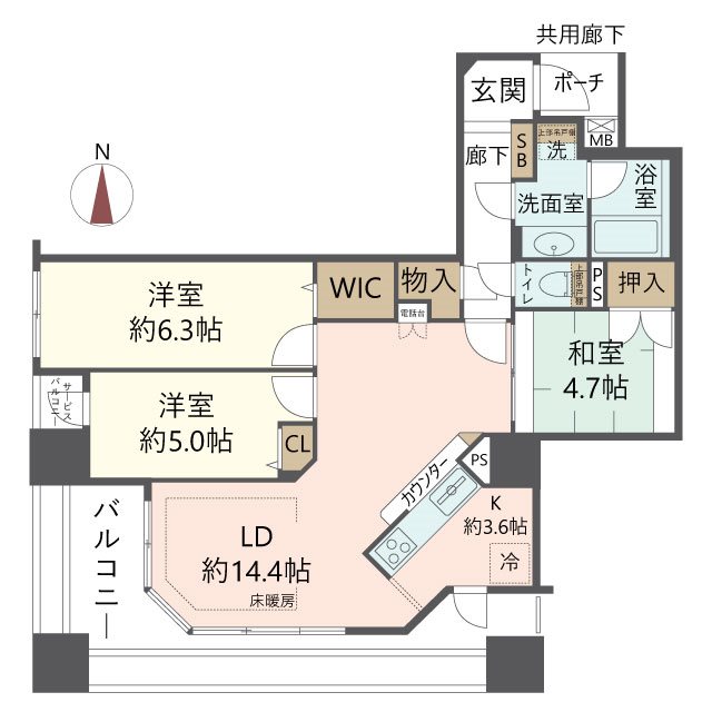 物件の間取り画像