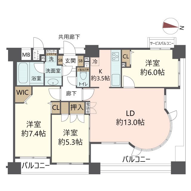 物件の間取り画像