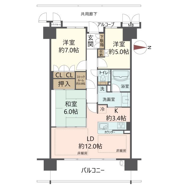 物件の間取り画像