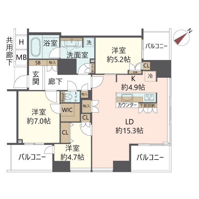 物件の間取り画像
