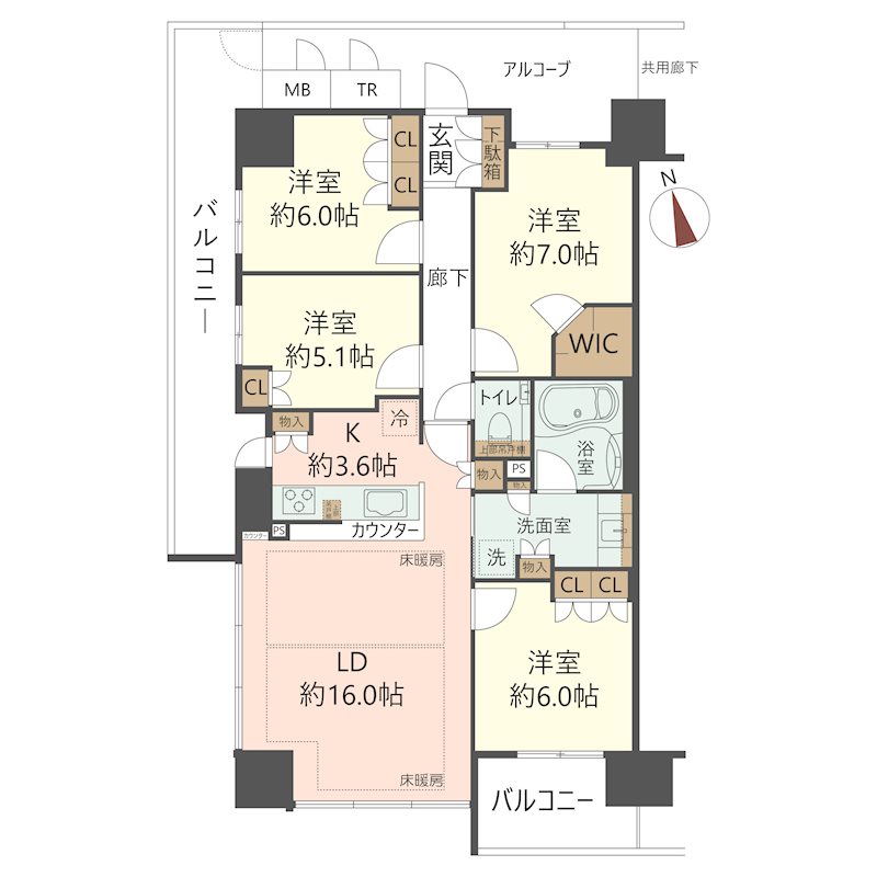 物件の間取り画像