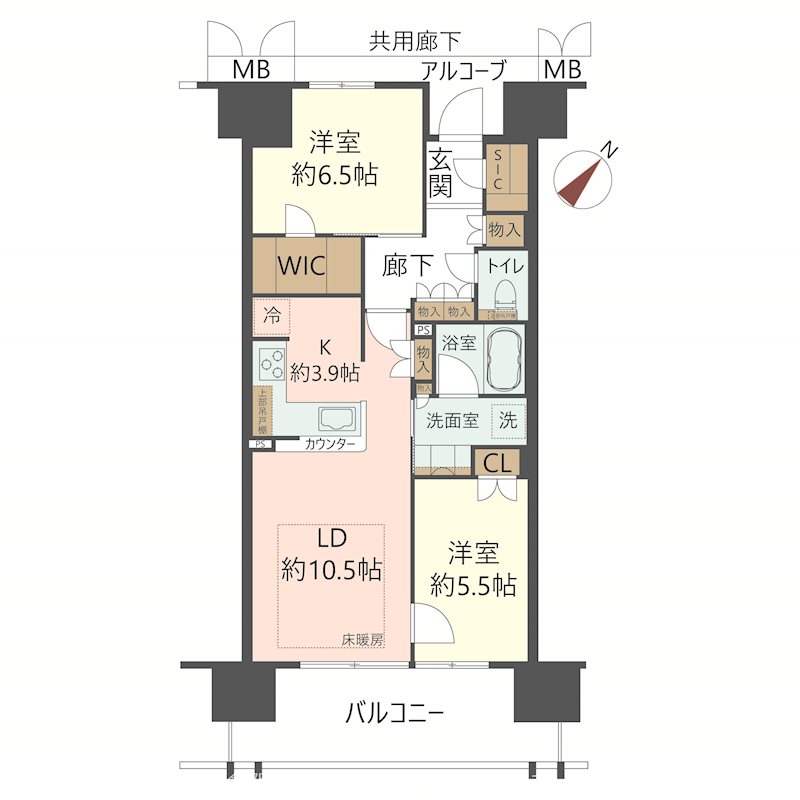 物件の間取り画像