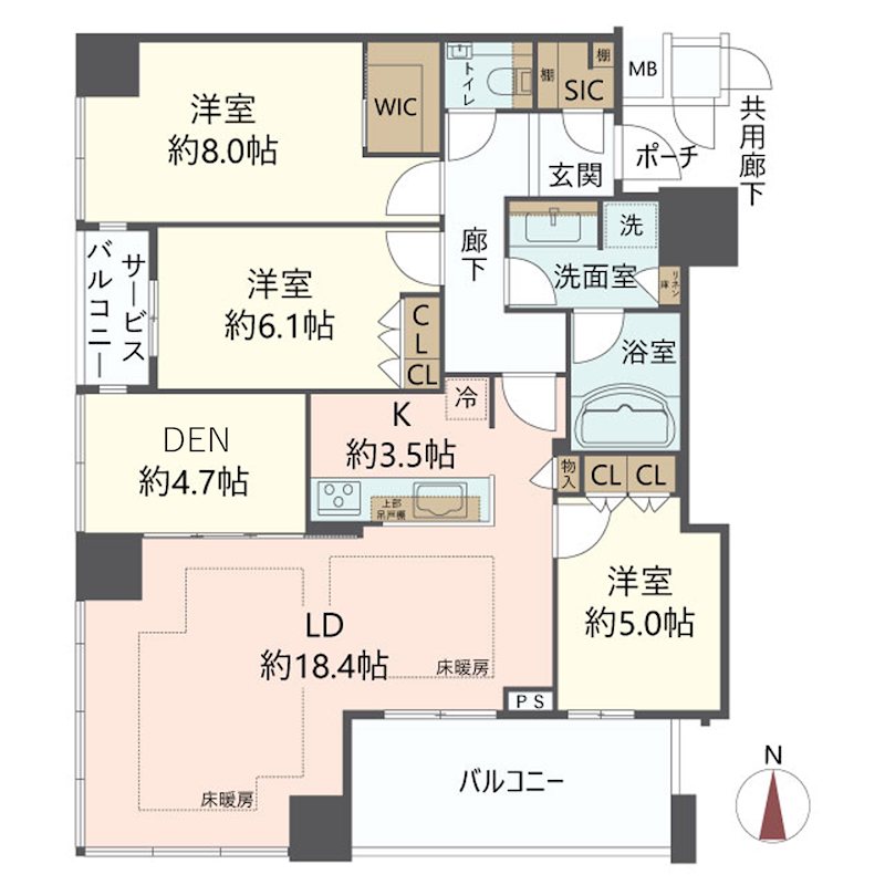 物件の間取り画像