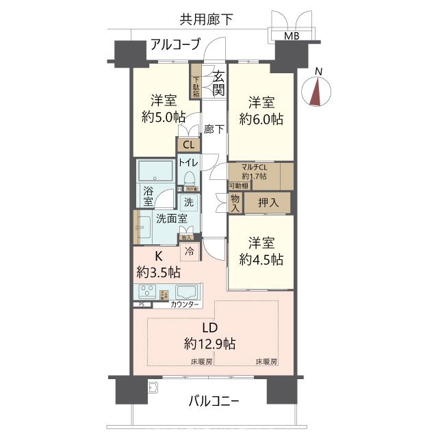 物件の間取り画像