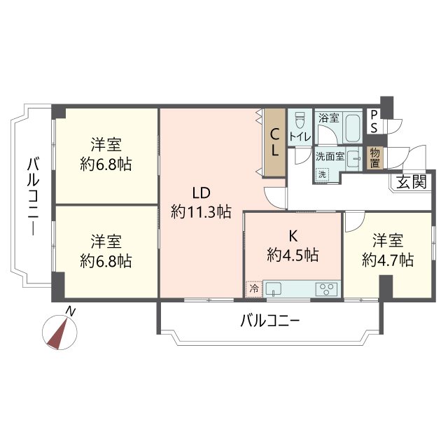 物件の間取り画像