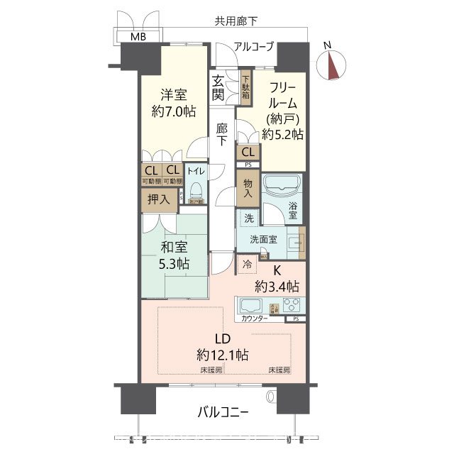 物件の間取り画像