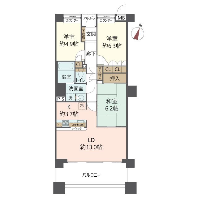 物件の間取り画像