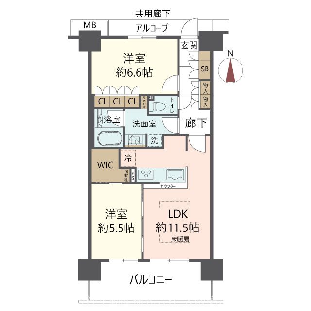 物件の間取り画像
