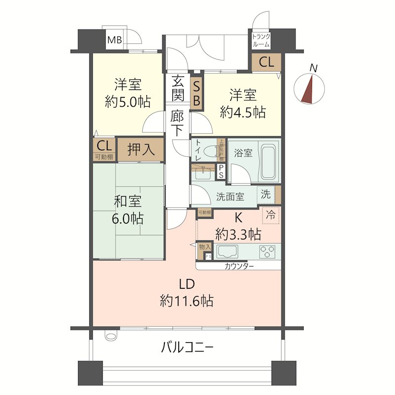 物件の間取り画像