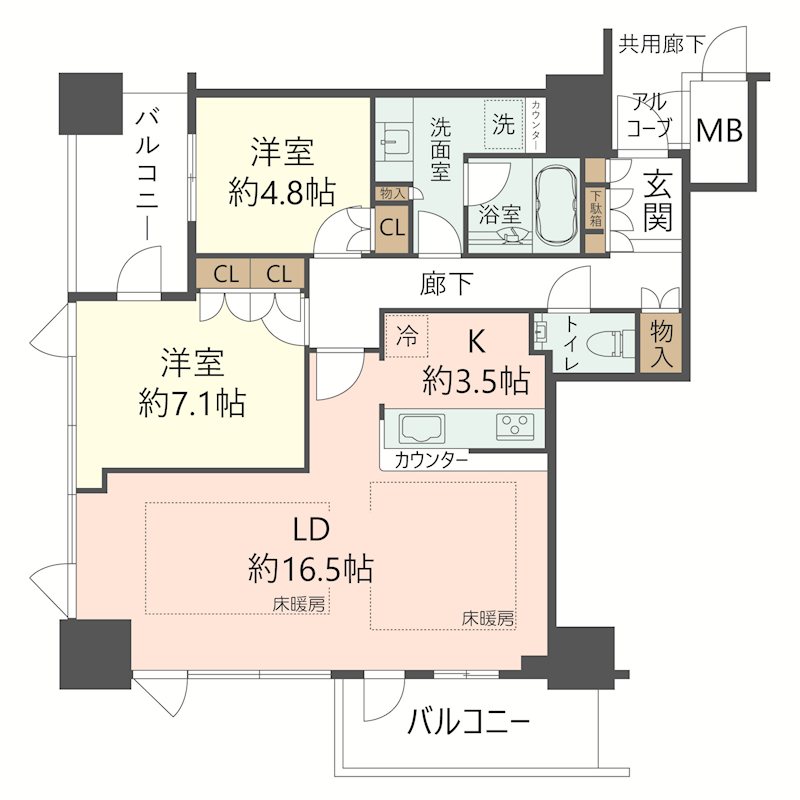 物件の間取り画像