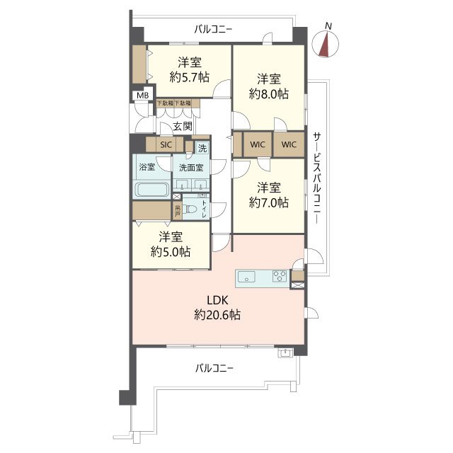 物件の間取り画像