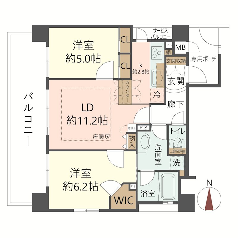 物件の間取り画像