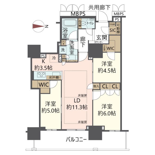 物件の間取り画像