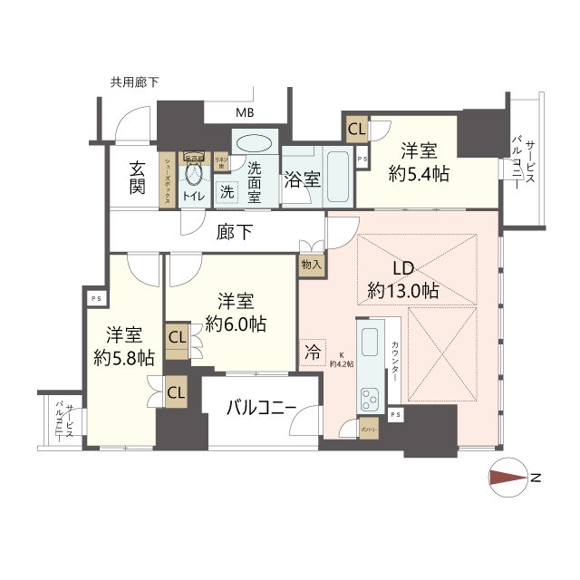 物件の間取り画像