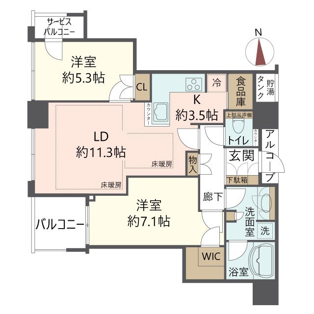 物件の間取り画像