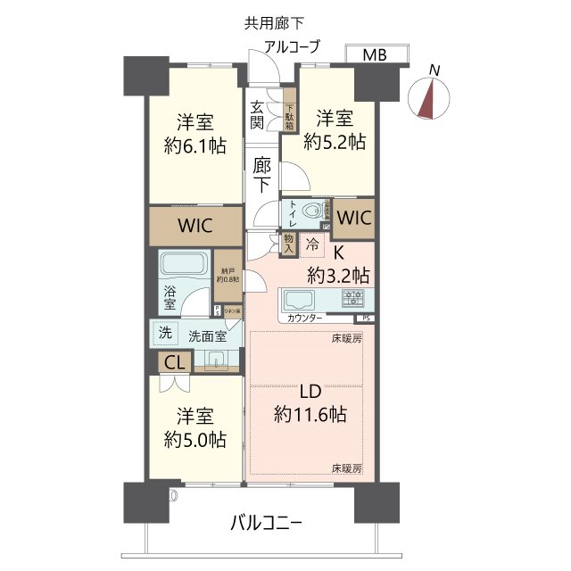 物件の間取り画像
