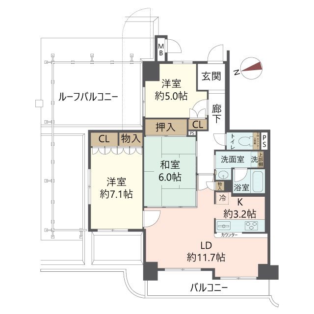 物件の間取り画像