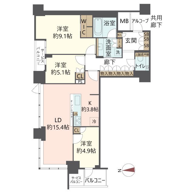物件の間取り画像