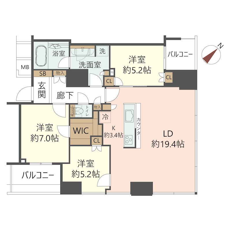 物件の間取り画像