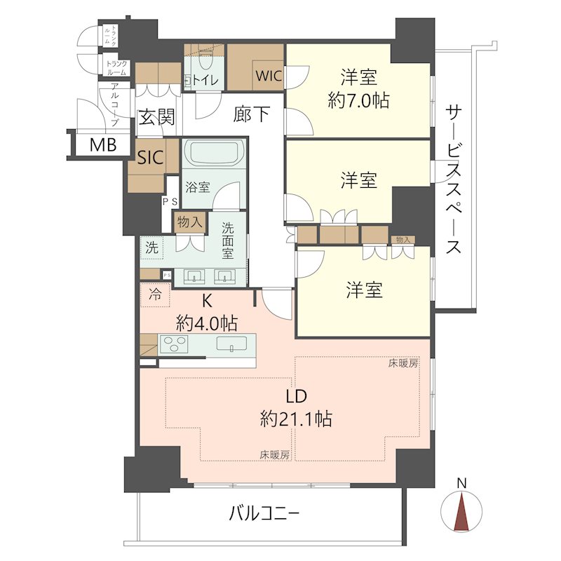 物件の間取り画像