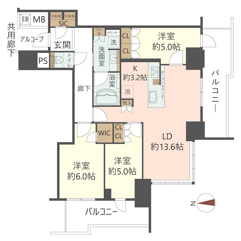 物件の間取り画像