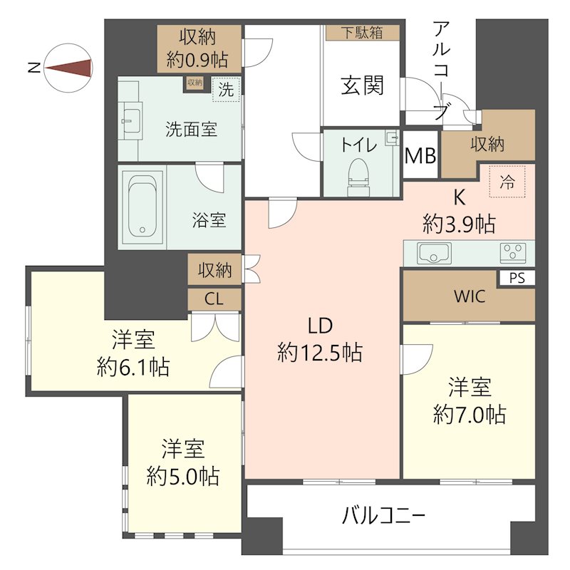物件の間取り画像