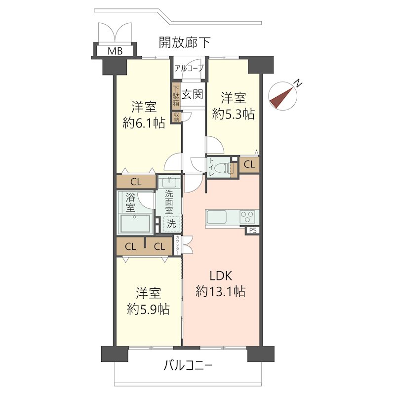 物件の間取り画像