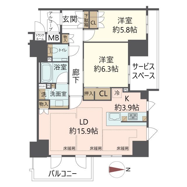 物件の間取り画像