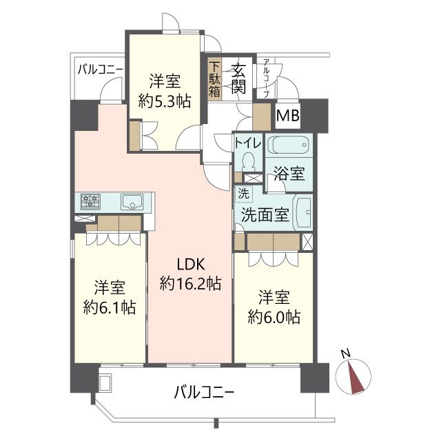物件の間取り画像