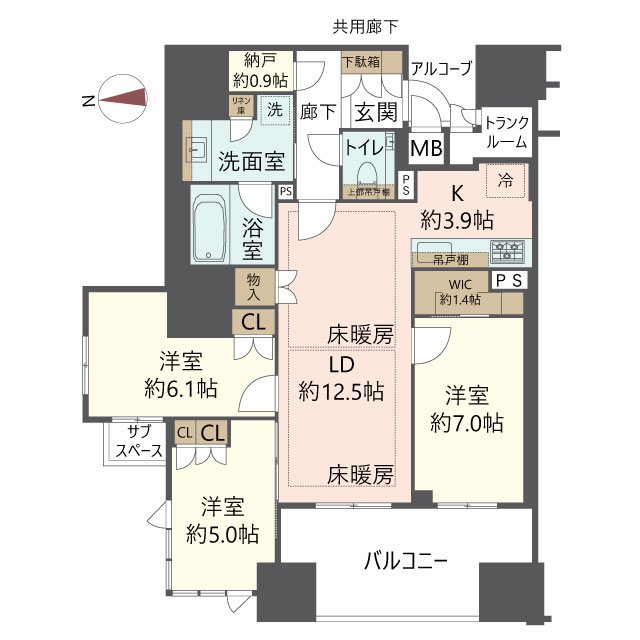 物件の間取り画像