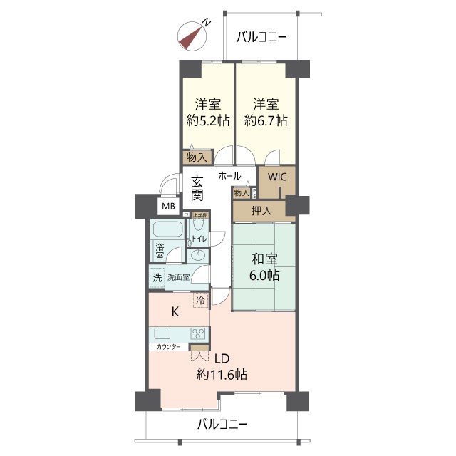 物件の間取り画像